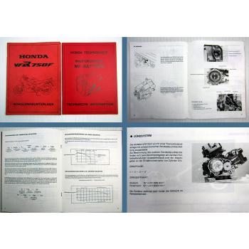 Honda VFR750F Schulungsunterlage + MF-Batterie Technische Information 1985 / 86