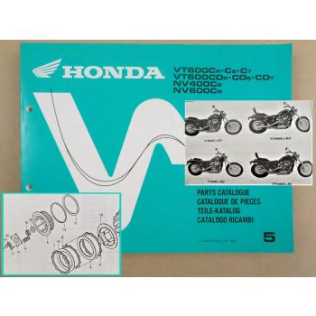 Honda VT600 C CD NV400 C NV600 C Parts Catalogue Ersatzteilkatalog 1995