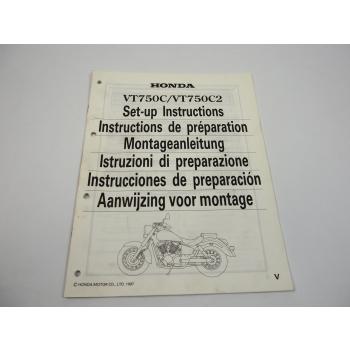 Honda VT750C + C2 Montageanleitung Set up instructions