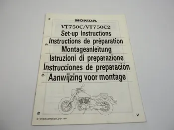 Honda VT750C + C2 Montageanleitung Set up instructions