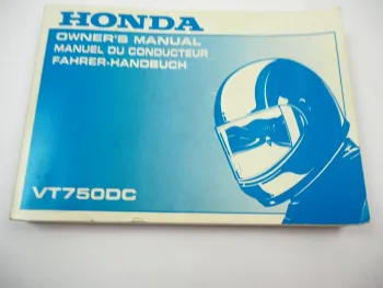 Honda VT750DC Black Widow Betriebsanleitung Fahrerhandbuch Schaltplan 2000 Owners Manual