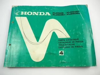 Honda XL 250S Sz Sa Sb Ersatzteilkatalog Parts List Ersatzteilliste 1981