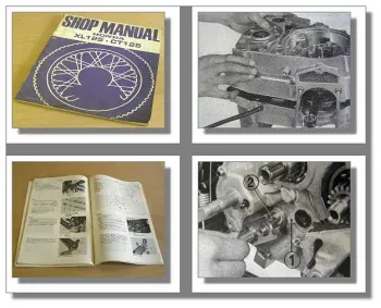 Honda XL125 CT125 Motorrad 1975 Shop Manual Reparaturanleitung Werkstatthandbuch