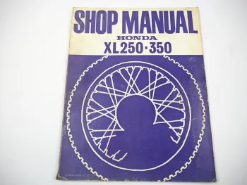 Honda XL250 and K1 K2 XL350 and K1 Repair Shop Manual Reparaturanleitung 1973