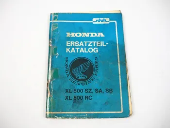 Honda XL500 SZ SA SB RC Ersatzteilliste Ersatzteilkatalog 1982