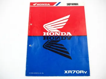 Honda XR70R Dirt Bike Shop Repair Manual & Maintenance 1996 Werkstatthandbuch in englisch