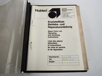 Hubtex ESTL 5.0 Seitenstapler Wartungsanleitung Schaltplan 1976