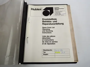 Hubtex ESTL 5.0 Seitenstapler Wartungsanleitung Schaltplan 1976