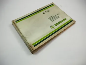 Hürlimann H-355 Schlepper Ersatzteilliste Ersatzteilkatalog 1982