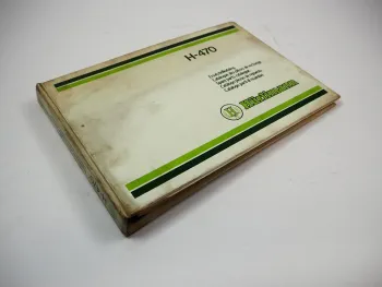 Hürlimann H-470 Schlepper Ersatzteilliste Ersatzteilkatalog 1982