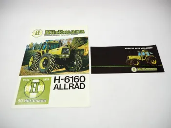 Hürlimann H-6160 A Traktor Prospekt H-360 - 6200 + A Programm Techn. Daten 1979