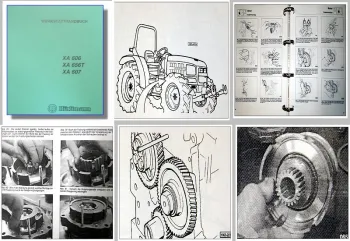 Hürlimann XA 606, 656T, 607 Traktor Werkstatthandbuch