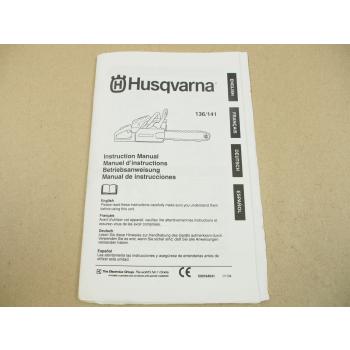 Husqvarna 136 141 Instruction Manual Betriebsanleitung Manuel instructions 2004