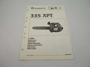 Husqvarna 335 XPT Kettensäge Motorsäge Ersatzteilliste Parts List 1997