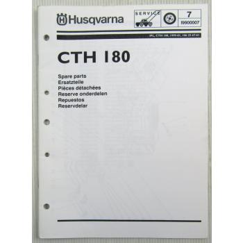 Husqvarna CTH 180 Lawn And Garden Tractor Spare Parts List Catalog 1/1999