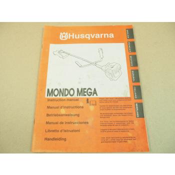 Husqvarna Mondo Mega Freischneider Bedienung Betriebsanleitung 1997 Manual