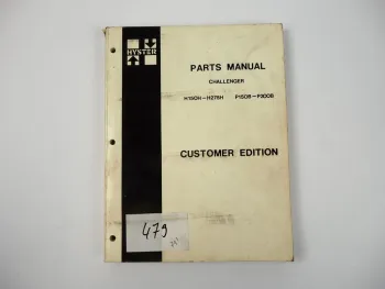 Hyster Challenger H150H - H275H P150B - P200B Parts Manual Ersatzteilliste 1979