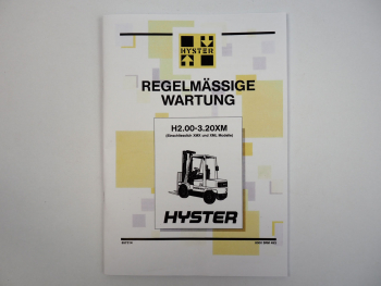 Hyster H2.00-3.20 XM XMX XML Challenger Stapler Wartungshandbuch 1993