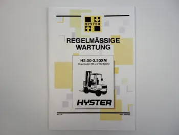 Hyster H2.00-3.20 XM XMX XML Challenger Stapler Wartungshandbuch 1993
