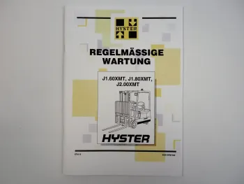 Hyster J 1.60 1.80 2.00 XMT Gabelstapler Wartungshandbuch Werkstatthandbuch