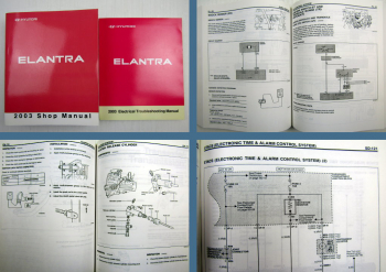 Hyundai Elantra 2003 Shop Manual Reparaturanleitung in englisch und Schaltpläne