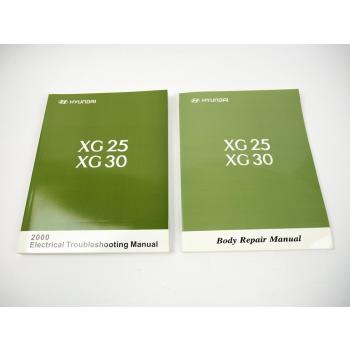 Hyundai XG 25 30 Electrical troubleshooting + Body repair manual 2000