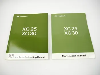 Hyundai XG 25 30 Electrical troubleshooting + Body repair manual 2000