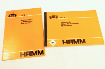 IBH Hamm DV8 Walze Bedienungsanleitung Wartung 1980 und Ersatzteilliste 1981