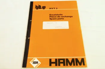 IBH HVT3 Bildkatalog Ersatzteilliste Parts List Pieces de rechange ca 1980