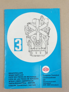 IFA 3VD 14,5/12-1(2) SRW Ersatzteilliste Ersatzteilkatalog 1978 Spare Parts List