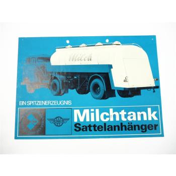 IFA W50 LS LKW Milchtank Sattelanhänger Prospekt