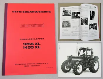 IHC 1255 1455 XL Traktor Betriebsanleitung 1981