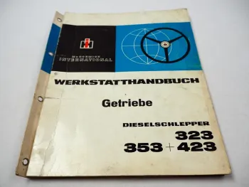 IHC 323 353 423 Getriebe Dieselschlepper Werkstatthandbuch Reparatur 1968