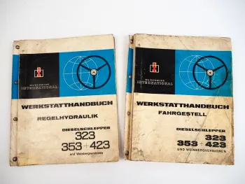 IHC 323 353 423 und V Weinberg Werkstatthandbuch Fahrgestell Regelhydraulik 1970