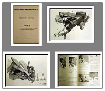 IHC 422 Ballenpresse Sammelpresse Werkstatthandbuch