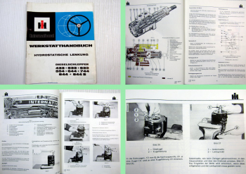 IHC 433 533 633 554 644 744 844 844S Schlepper Lenkung Werkstatthandbuch 1976