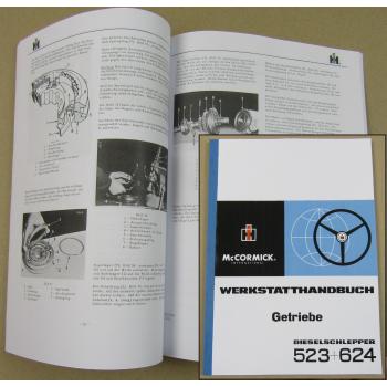 IHC 523 + 624 Werkstatthandbuch Getriebe 1966