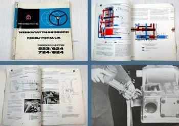 IHC 523 624 724 824 Regelhydraulik Werkstatthandbuch Reparaturhandbuch 1971