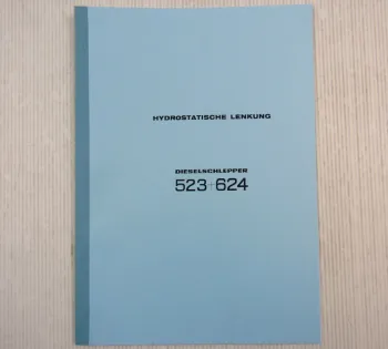 IHC 523 + 624 Werkstatthandbuch hydr. Lenkung 1969
