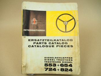 IHC 553 654 724 824 Traktoren Ersatzteilliste Parts Catalog Tractors 3/1972