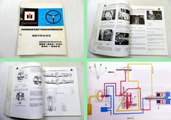 IHC 554 644 744 844 844S Werkstatthandbuch Getriebe Reparaturanleitung 1976