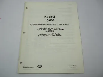 IHC 743 745 844 856 956 1056 +XL Funktion Allradachse Hydraulikschaltplan Werkstatthandbuch