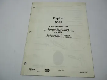 IHC 743 745 844 856 956 1056 +XL Vorderachsantrieb Reparaturanleitung Werkstatthandbuch