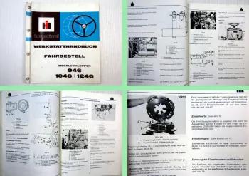 IHC 946 1046 1246 Werkstatthandbuch Fahrgestell 1974 Reparaturanleitung