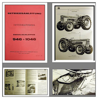 IHC 946 1046 Traktor Betriebsanleitung 1972