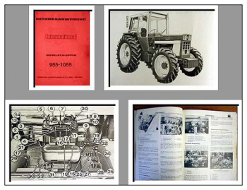 IHC 955 1055 Traktor Betriebsanleitung 1977