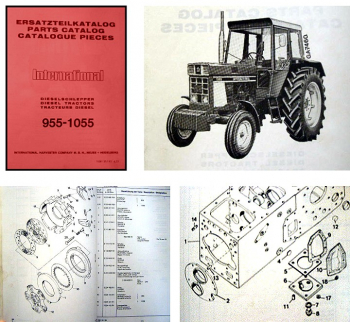 IHC 955 1055 Traktor Ersatzteilkatalog Ersatzteilliste