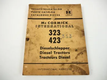 IHC Mc Cormick 323 423 353 Schlepper Ersatzteilkatalog Parts Catalog 1966