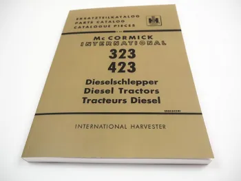 IHC Mc Cormick 323 423 Dieselschlepper Ersatzteilliste Ersatzteilkatalog 1966