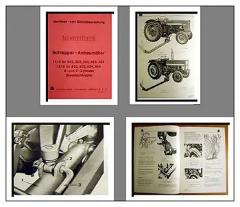 IHC / Mc Cormick 323 bis 654 Handbuch Mähwerk 1215 1216